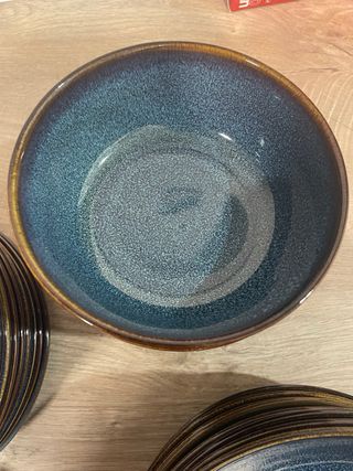 Vajilla Ikea Gladelig Azul