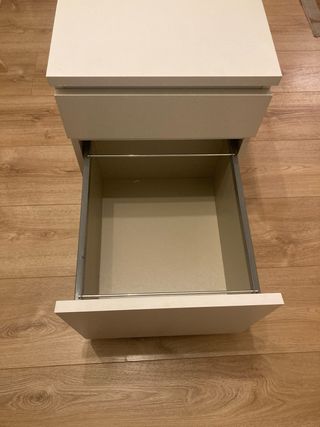 Cajonera Ikea Malm Blanca con ruedas