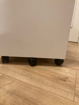 Cajonera Ikea Malm Blanca con ruedas
