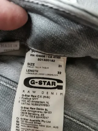 Pantalones G-Star RAW Azules y Grises