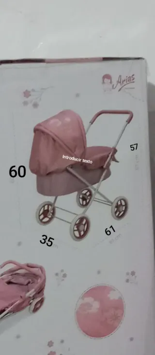 Cochecito Muñecas Elegance Rosa