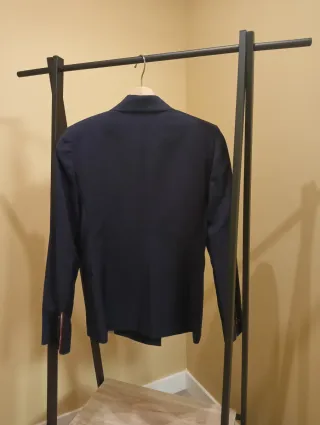 Giacca americana blu da donna