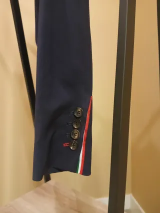 Giacca americana blu da donna