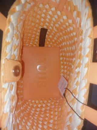 Bolso Tous Naranja y Blanco Nuevo