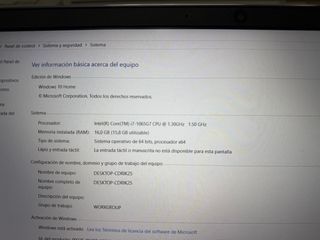 Portátil HP i7 16GB RAM