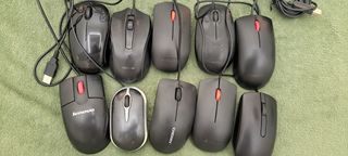 Lote 10 Ratones USB Dell, Lenovo, Cherry