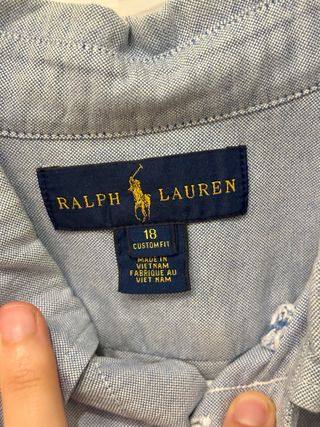 Camisa Polo Ralph Lauren azul