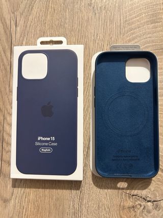 Cover Apple iPhone 15 Silicone MagSafe Blu