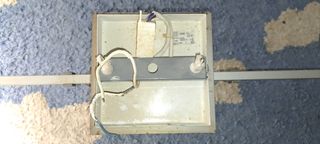 Lámpara de salón 4 halógenos plata