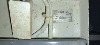 Lámpara de salón 4 halógenos plata