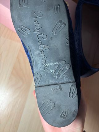 Mocasines Azules de Terciopelo