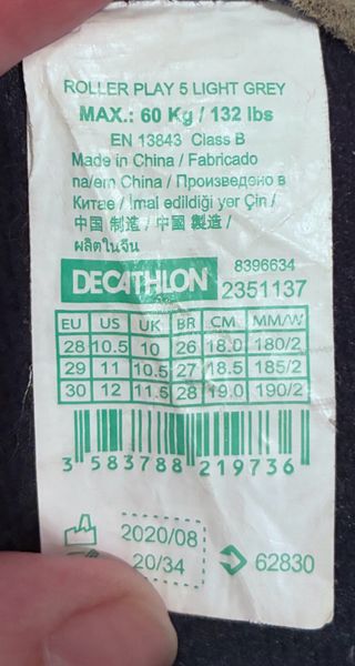 Patines en línea Oxelo blancos y morados