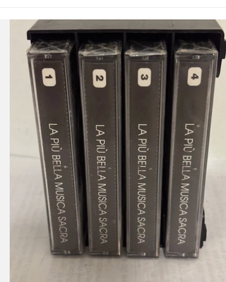 4 Musicassette La Più Bella Musica Sacra