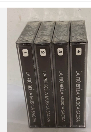4 Musicassette La Più Bella Musica Sacra