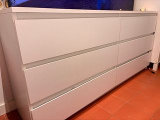 Cómoda Ikea Kullem 6 cajones Blanca
