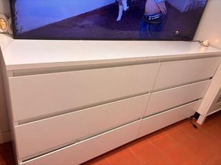 Cómoda Ikea Kullem 6 cajones Blanca