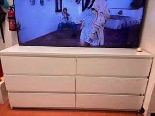 Cómoda Ikea Kullem 6 cajones Blanca