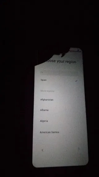 Xiaomi Redmi A5 con golpe en pantalla