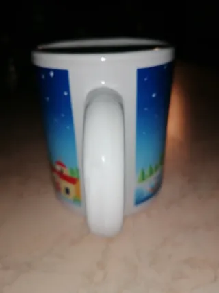 Tazza Ceramica Natale Babbo Natale Slitta