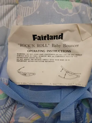 Hamaca para bebé con estampado de nubes