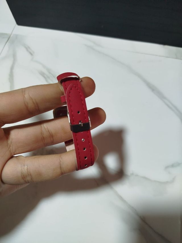 Reloj Mujer Tank 25mm Rojo Dorado