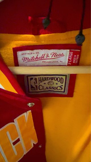 Cazadora Mitchell & Ness NBA Rockets Roja