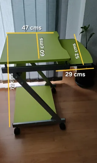 Mesa escritorio con ruedas