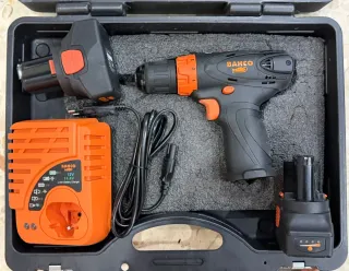 Taladro Bahco 12V con cargador y baterías