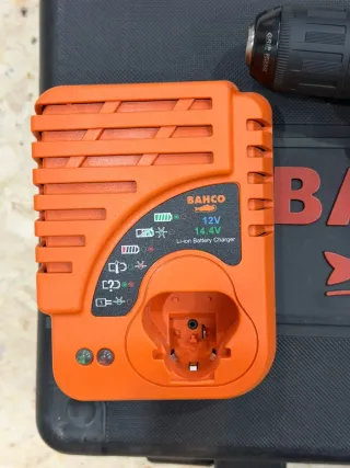Taladro Bahco 12V con cargador y baterías