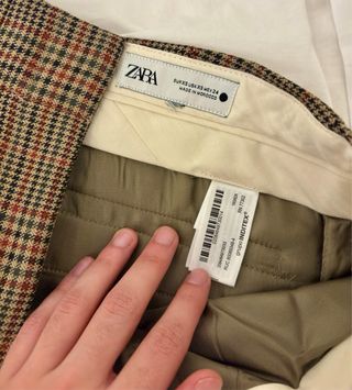 Pantalones de cuadros Zara