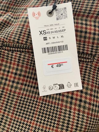 Pantalones de cuadros Zara