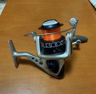 Carrete Pesca Spinning Yokozuna con Hilo Naranja