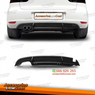 DIFUSOR TRASERO VW GOLF 6 LOOK DEPORTIVO, SALIDA