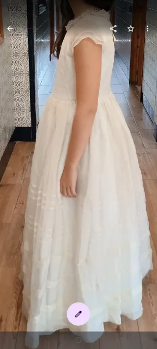 Vestido de Comunión Blanco talla 9