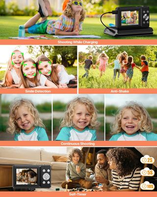 Cámara Digital 1080P Zoom 16X Negra