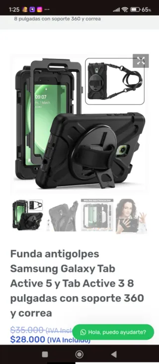 Cover Samsung Galaxy Tab Active 5 Nero