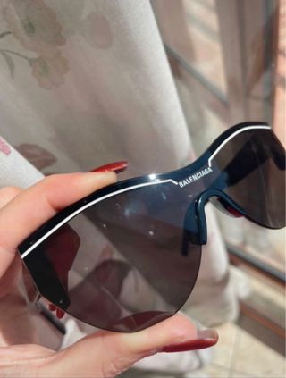 Occhiali da sole Balenciaga neri e marroni