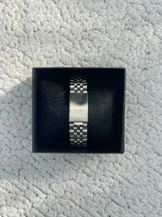 Reloj Seiko MOD de acero con arabic dial blanca