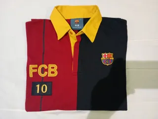 Polo FC Barcelona Manga Larga XL