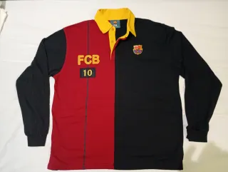Polo FC Barcelona Manga Larga XL