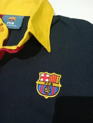 Polo FC Barcelona Manga Larga XL