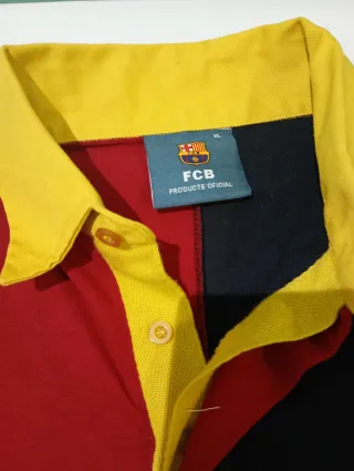 Polo FC Barcelona Manga Larga XL