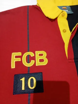 Polo FC Barcelona Manga Larga XL