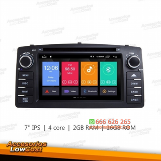 RADIO NAVEGADOR MULTIMEDIA ANDROID 11.0, GPS DVD