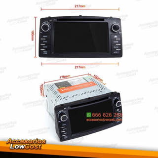RADIO NAVEGADOR MULTIMEDIA ANDROID 11.0, GPS DVD
