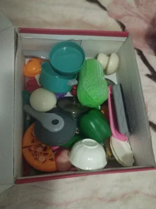 Cocina de juguete Dulce Hogar, carrito y cesta