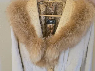 Abrigo de piel TEULA Beige/Marrón Talla M