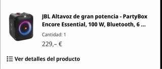 JBL Partybox Altavoz con batería alta potencia
