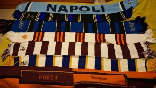 Bufandas Napoli y otros equipos italianos