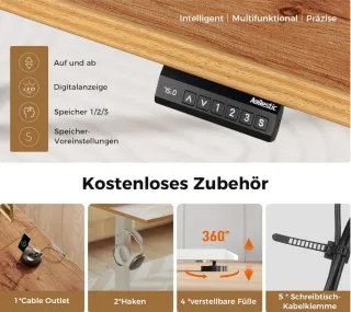 Escritorio Elevable en L Agilestic 160x140